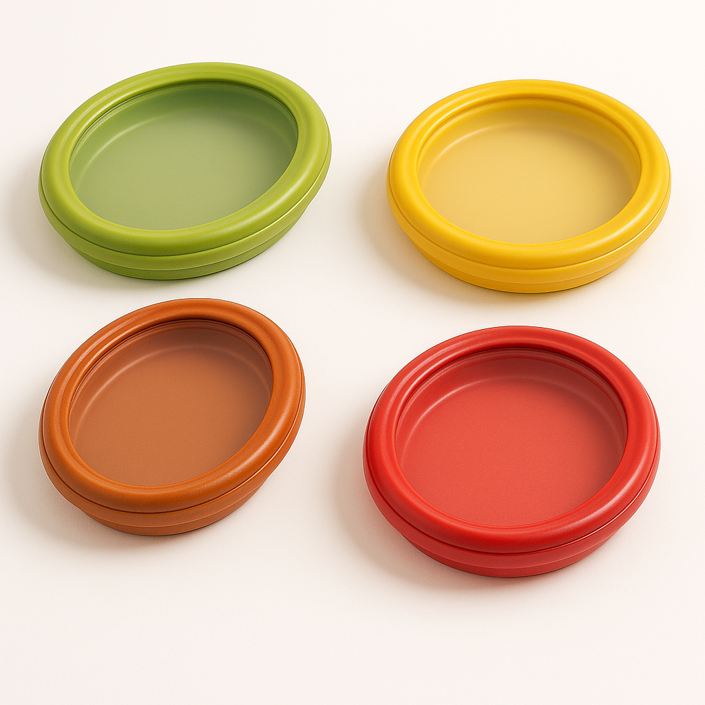 Lot de 4 couvercles alimentaires réutilisables – Freshelia®